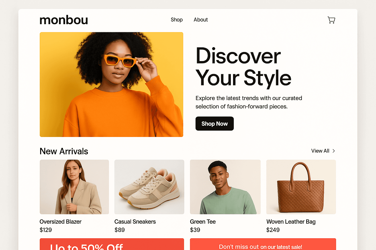 monbou.com website mockup